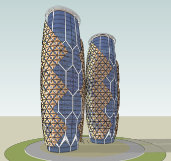 现代高层办公楼